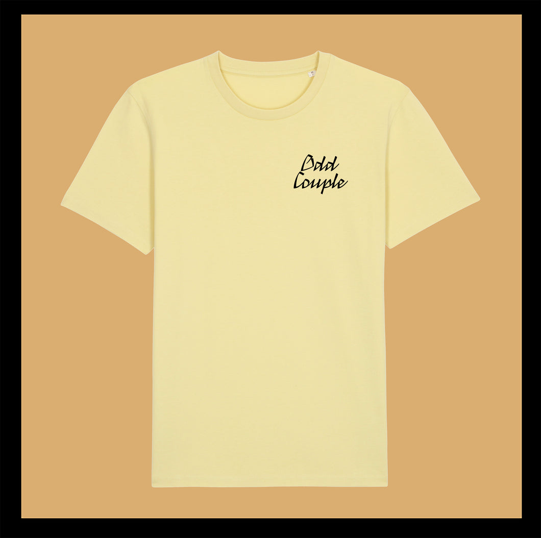 Gelbes Typo Shirt